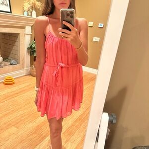 Pink Shimmer Sleeveless Dress by Sundress